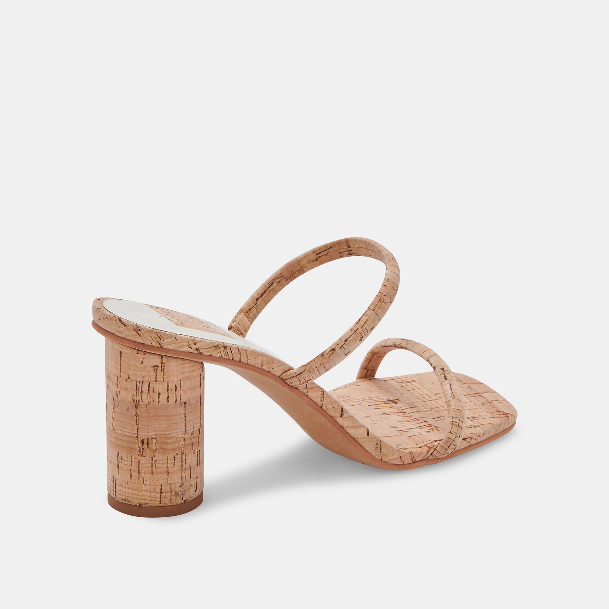 NOLES HEELS NATURAL CORK - Comfortable Women's Wedge Sandals with Cork Footbed for Summer, Beach, and Casual Wear
