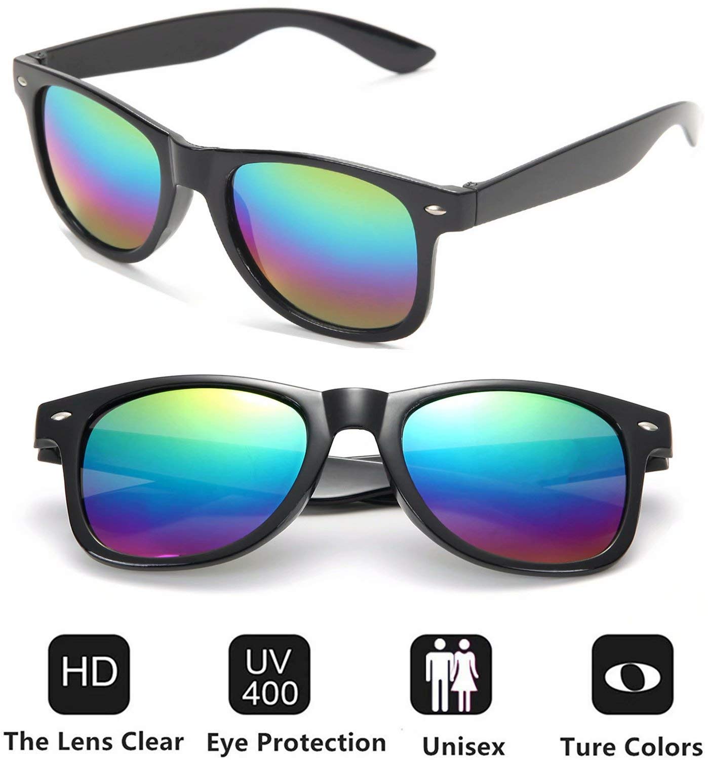 Bulk 80s Retro Party Sunglasses for Adults - 8/10/20/30 Pack - Fun Favors for Costume Parties, Themed Events & Celebrations
