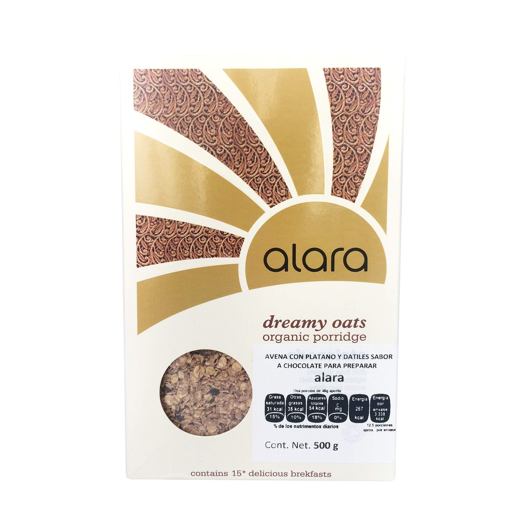 Alara Dreamy Oats Chocolate Bar - 500g Organic Oat Milk Chocolate Snack - Vegan, Gluten-Free Healthy Treat for Breakfast, Dessert & Gifting