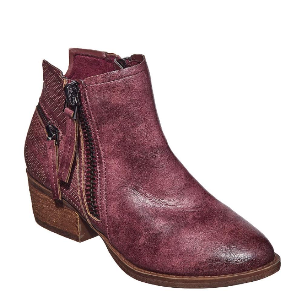 Very G Betty Ankle Booties - Women's Stylish Chunky Heel Boots for Fall & Winter | Perfect for Office, Date Night & Casual Outfits