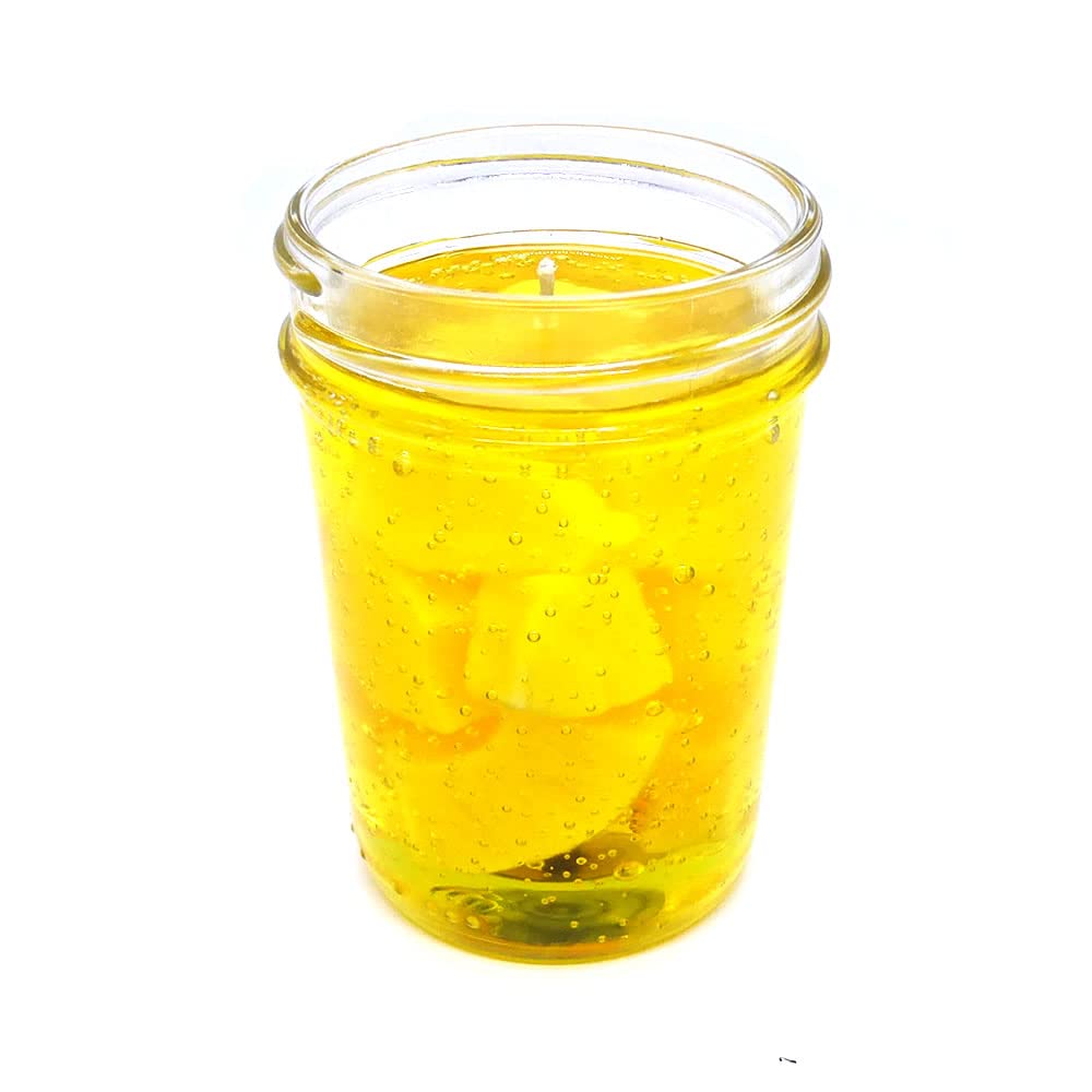 Pineapple Gel Jams™ Scented Candle - Hand Poured in USA - Long Lasting 50+ Hours - Tropical Home Decor & Relaxation Gift for Spa, Bathroom, Bedroom