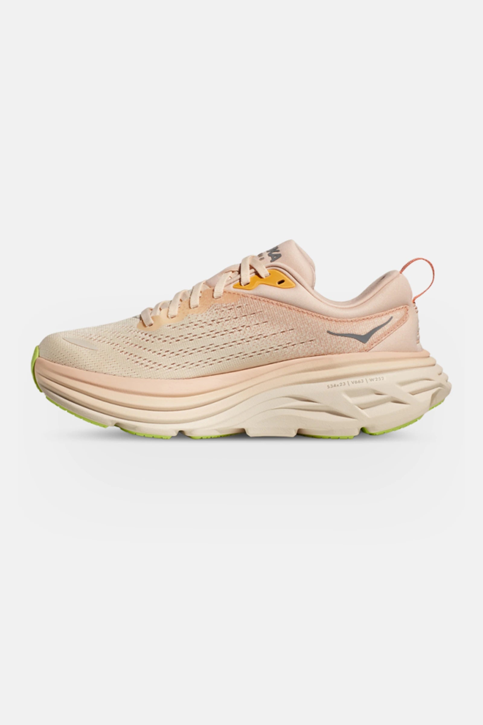 HOKA Women's Bondi 8 Running Shoes - Lightweight Cushioned Sneakers for Women in Cream/Vanilla | Perfect for Jogging, Walking & Everyday Comfort