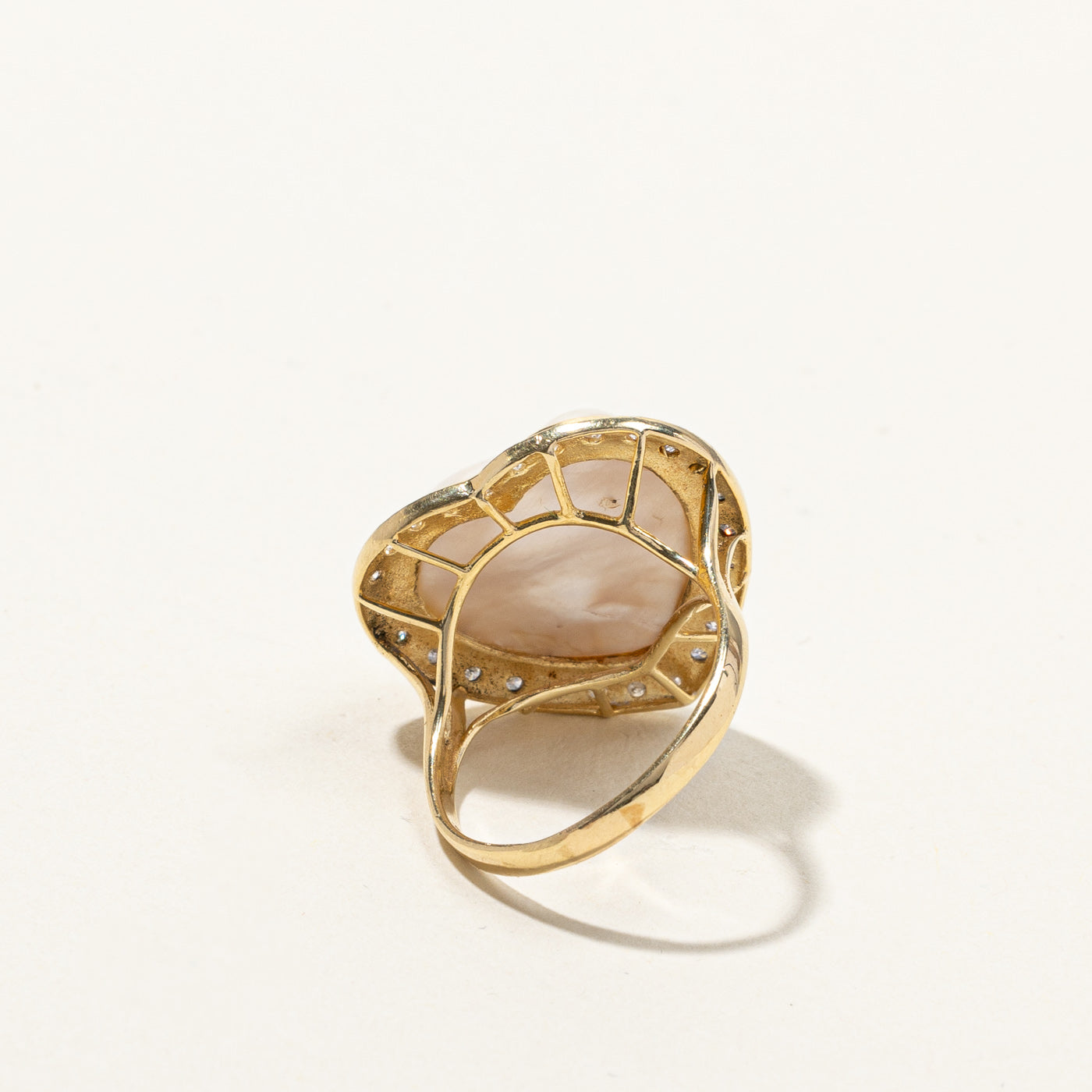 0.13ctw Pearl & Diamond Ring for Women - Size 7.75 - Elegant Wedding, Engagement & Anniversary Jewelry Gift