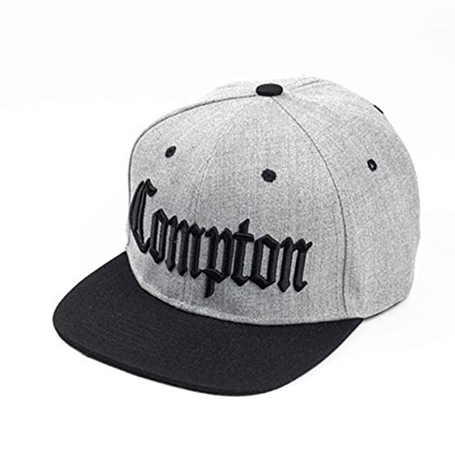 New Compton Embroidery Baseball Caps - Adjustable Cotton Snapback Hat for Men & Women | Fashionable Summer Hat for Outdoor Sports, Streetwear & Casual Wear