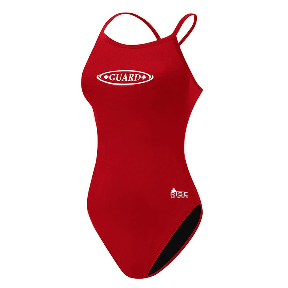 Rise Guard Poly X-Back (32, Red) - Heavy Duty Work Suspenders for Construction, Farming & Outdoor Activities