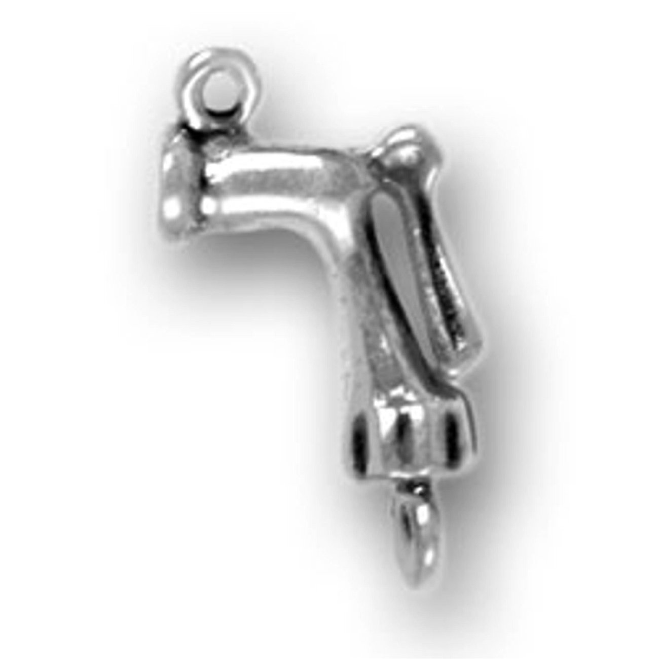 Sterling Silver 1.5mm Box Chain Necklace for Men & Women with 3D Hose Nozzle Pendant - Perfect for Gardening, Outdoor Activities & Unique Gift Giving