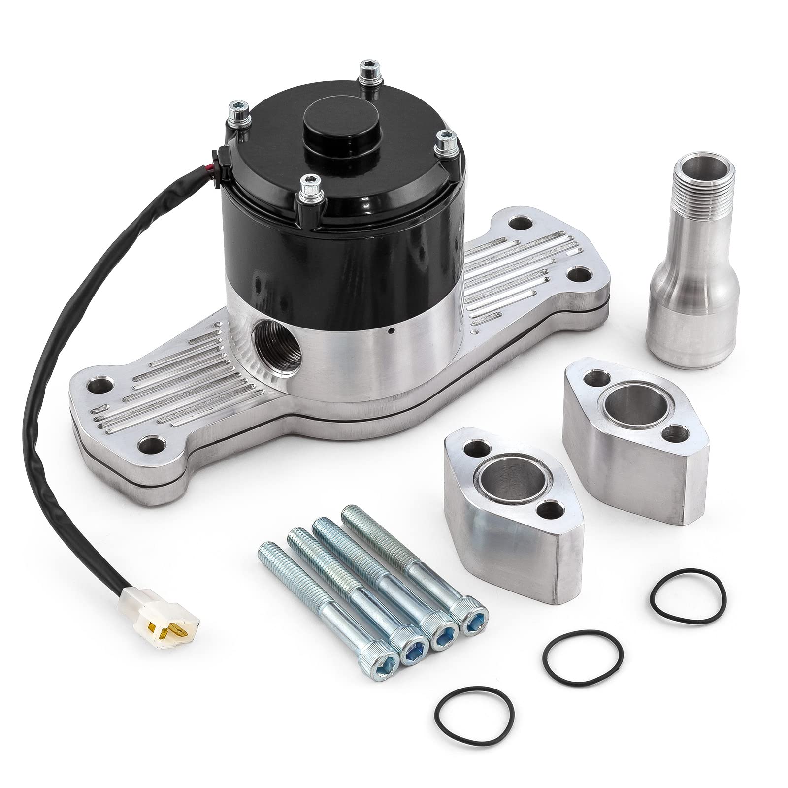 Speedmaster PCE194.1017 High Performance Electric Water Pump - 40+ GPM Flow Rate, Compatible with Chevy SBC 350 Engines, Slimline & Polished Design - Perfect for Racing, Hot Rods & Performance Upgrades