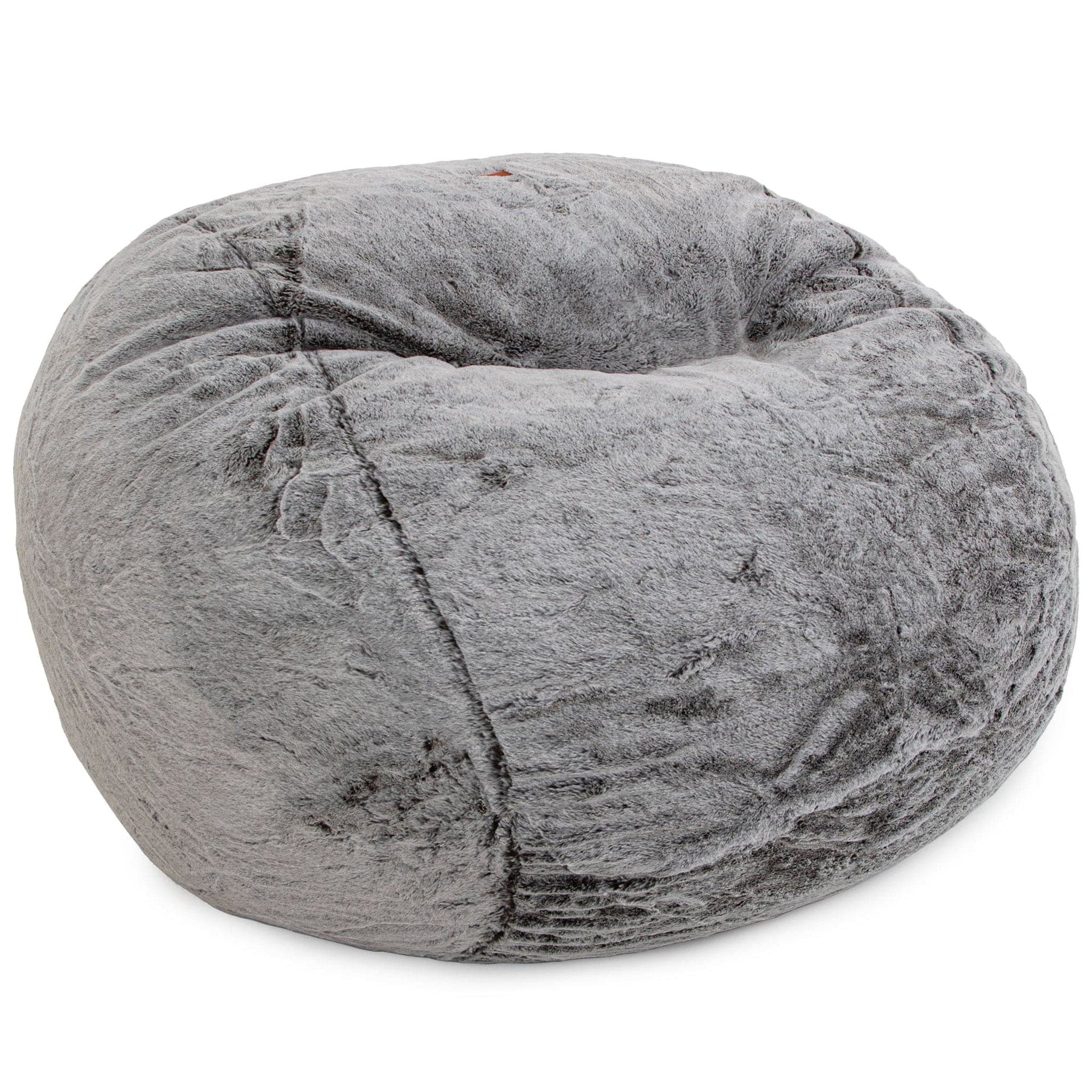 Premium King Size Bean Bag Chair - Ultra Soft Chinchilla Fabric for Ultimate Comfort - Perfect for Living Room, Bedroom, or Game Room Relaxation