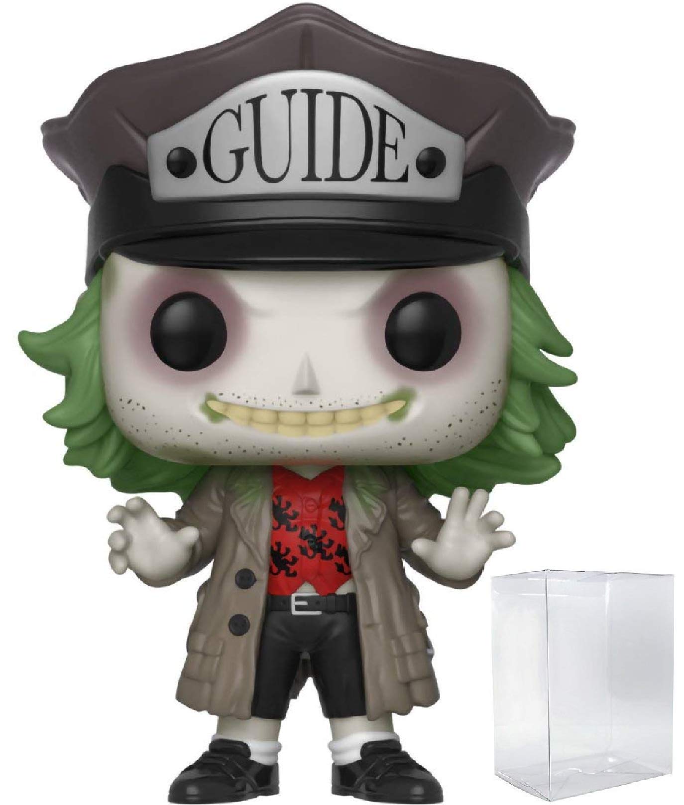 Beetlejuice with Hat Funko Pop! Vinyl Figure - Collectible Movie Character Toy (Includes Pop Box Protector Case) - Perfect for Display, Gifts & Pop Culture Collections