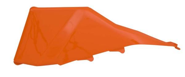 RTECH Left Hand Airbox Cover for Husaberg & KTM Motorcycles (Orange) - Durable Replacement Part for Off-Road & Motocross Riding