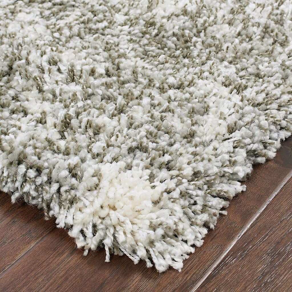 HomeRoots Grey Polypropylene 2' x 8' Gray and Ivory Distressed Abstract Runner Rug - Perfect for Hallways, Entryways & High-Traffic Areas