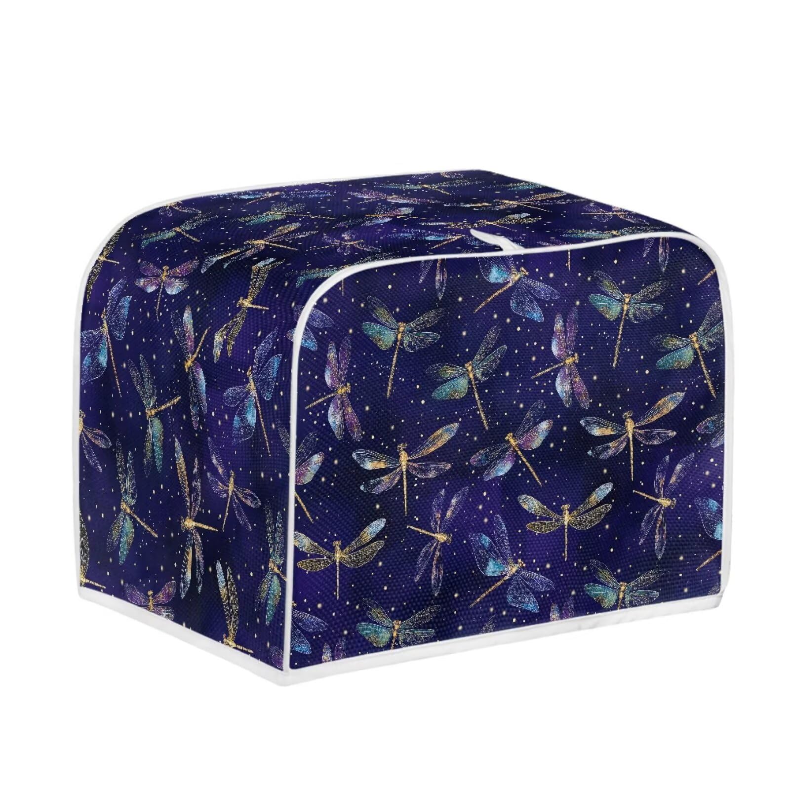Dragonfly Print 2-Slice Toaster Cover - Waterproof, Dustproof Oven Toaster Protector for Kitchen Appliances, Home Decor, Perfect for Countertop and Dining Table Use