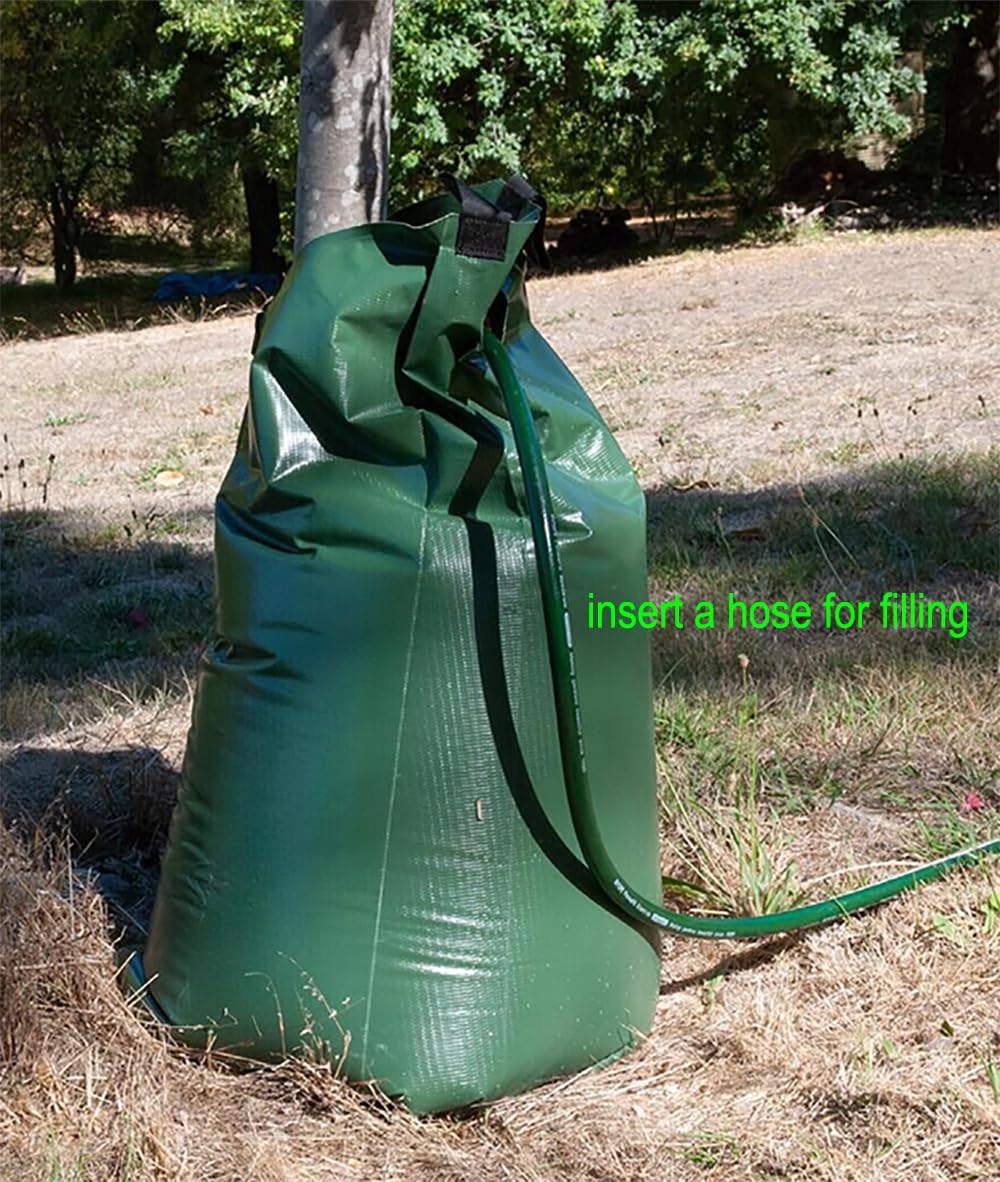 USHIGHTLIGHT 20 Gallon Tree Watering Bag - Slow Release Drip Irrigation System for Trees | Portable & Water Saving | Ideal for Landscaping, Garden Care & Drought Protection (Pack of 3)