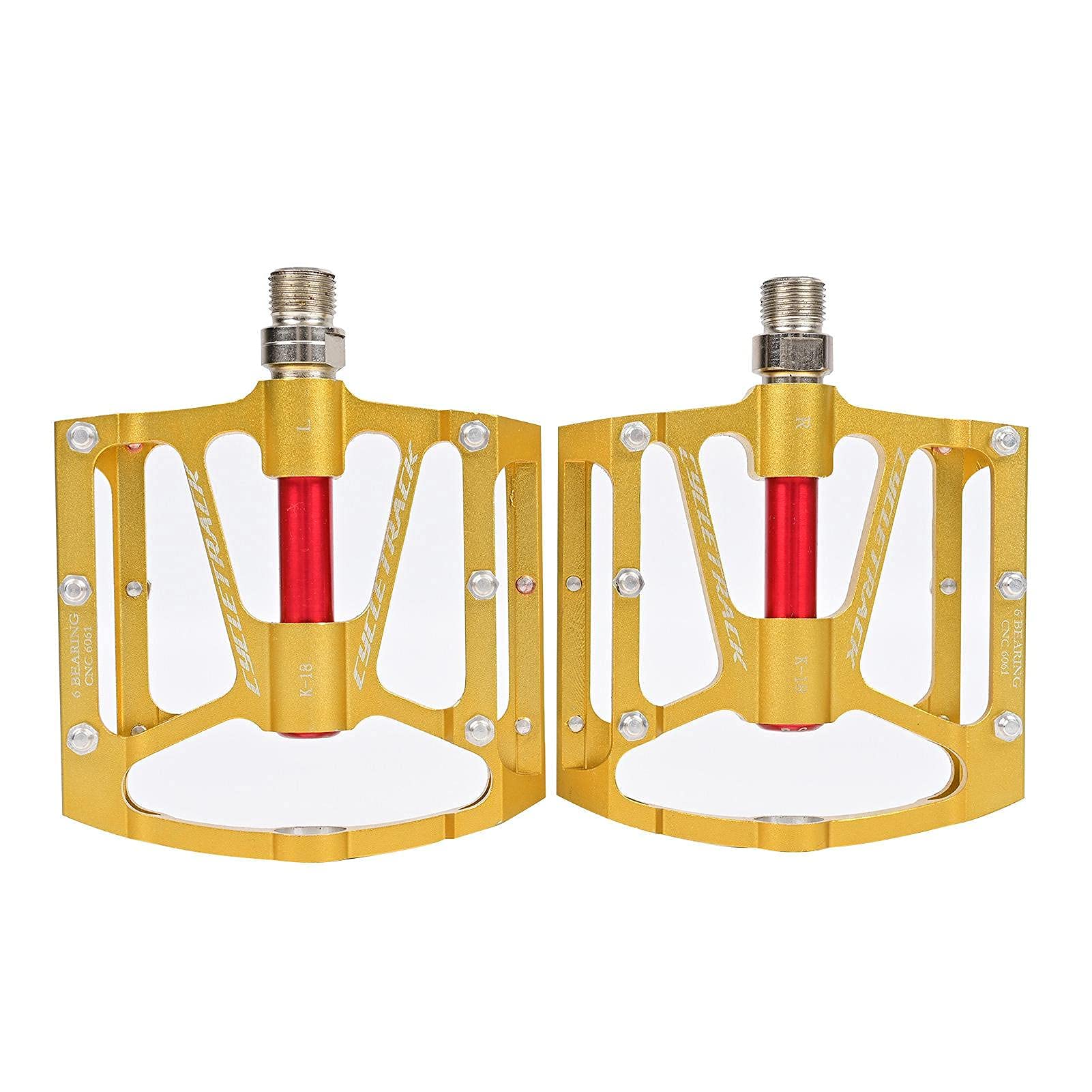 TOYUN Ultralight Aluminum Alloy Bike Pedals - Premium Mountain & Road Bicycle Pedals for Cycling Enthusiasts | Perfect for Commuting, Trail Riding & Fitness Training