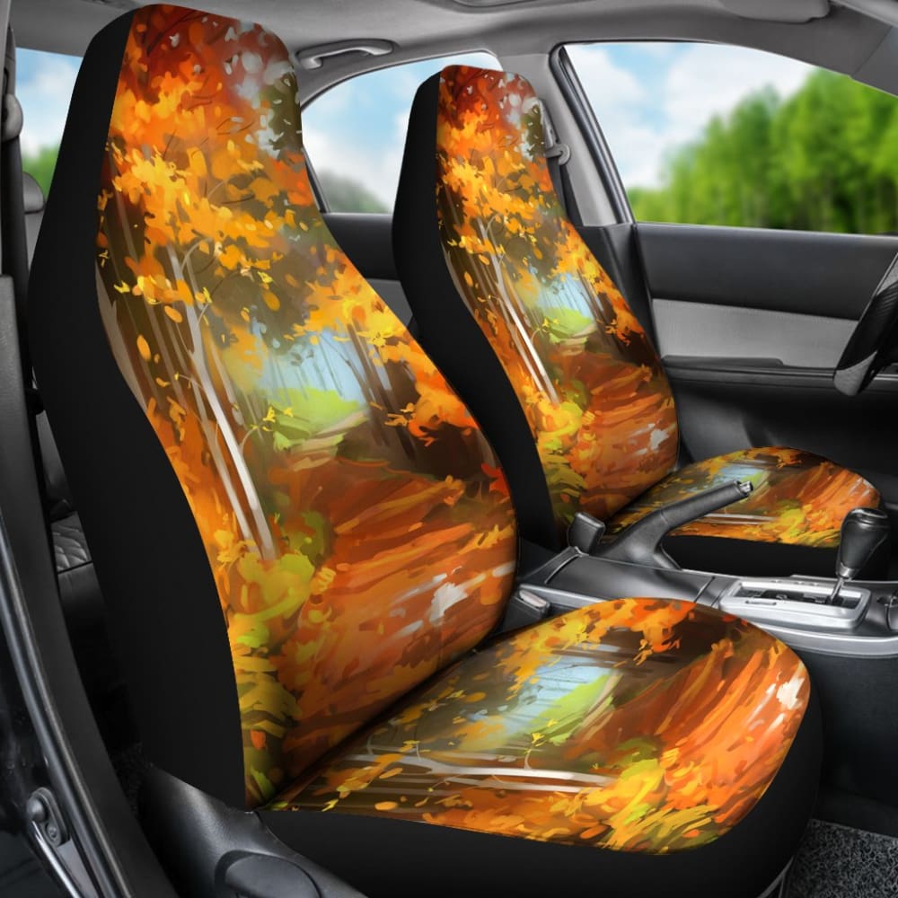 Premium Autumn Car Seat Covers - Universal Fit for Cars, SUVs & Trucks - Soft & Durable Fabric - Easy to Install - Perfect for Fall Road Trips & Seasonal Protection