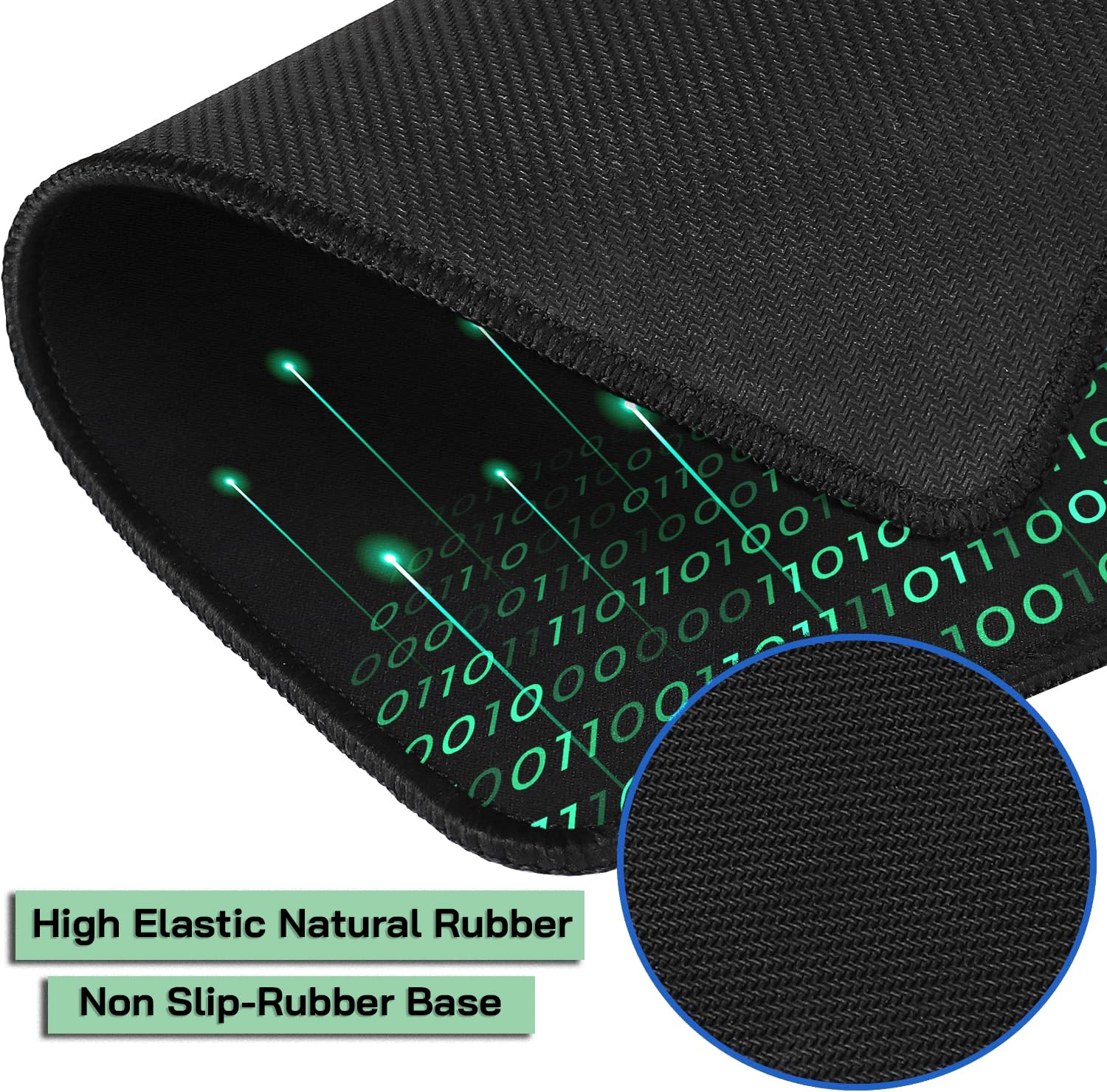 **Large Gaming Mouse Pad - 31.5 x 15.7 Inch Extended Non-Slip Desk Mat with Stitched Edges for PC, Laptop, Office & Gaming - Perfect for Coding, Work & Esports**
