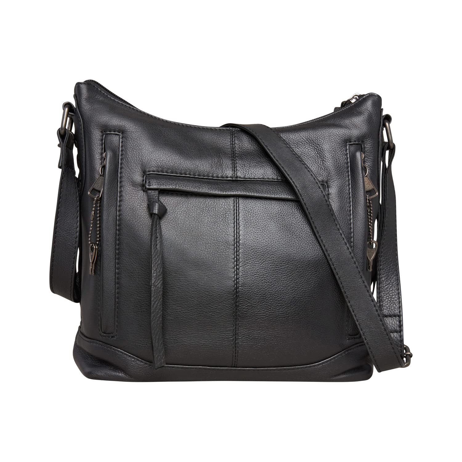 Blake Leather Concealed Carry Crossbody Purse for Women - Secure Locking Zippers & Built-in Gun Holster - Perfect for Everyday Carry, Travel, and Self-Defense