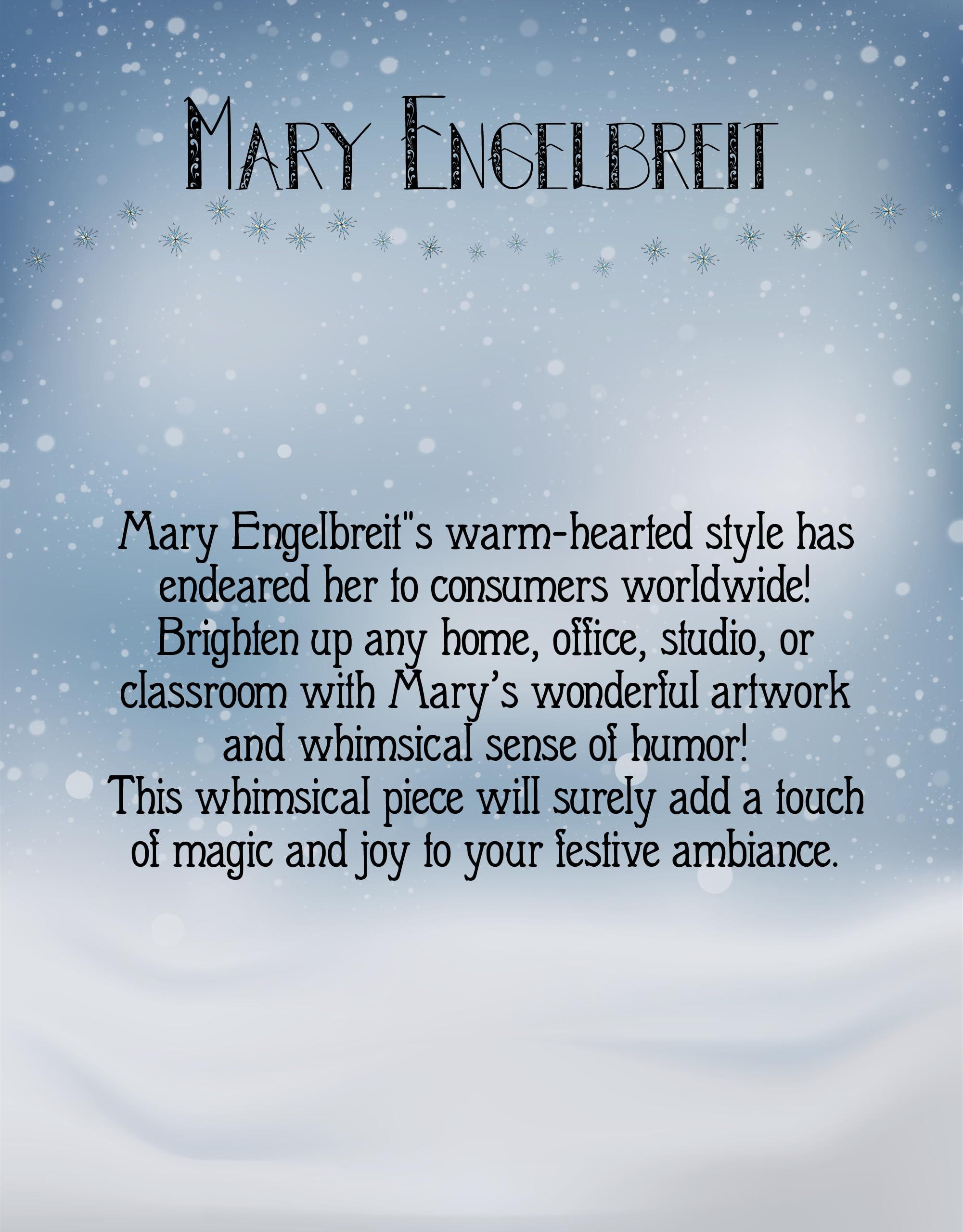 Arcane Vault's Mary Engelbreit Christmas in The Woods Wooden Holiday Ornament - Handcrafted Christmas Tree Decor, Rustic Home Decor, Wooden Christmas Decorations - Perfect for Christmas Trees, Fireplace Mantels & Holiday Gift Giving