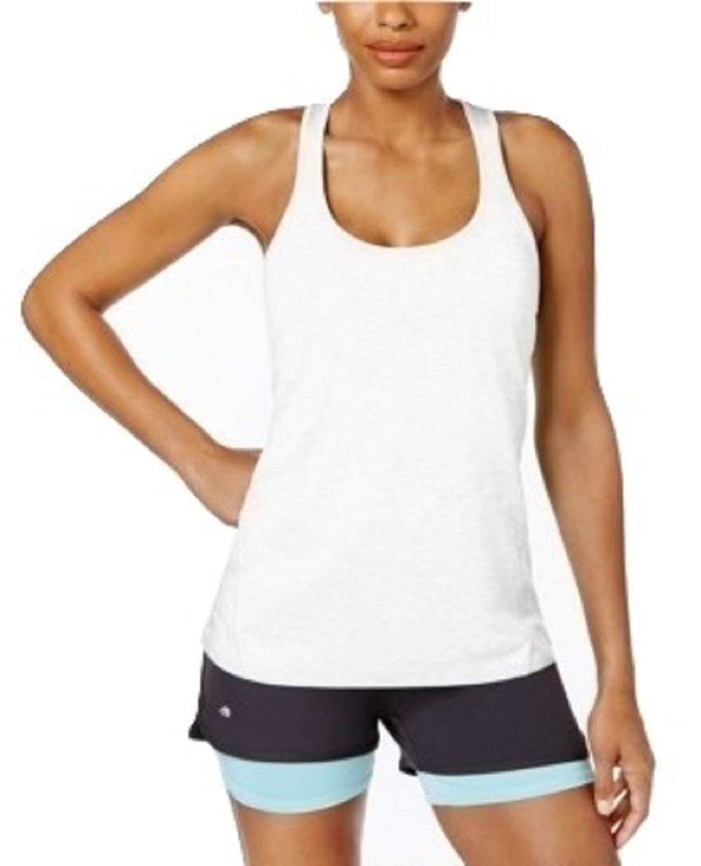 Ideology Women's Yoga Fitness Tank Top - Breathable Workout Shirt for Yoga, Gym & Running - Bright White, XX-Large - Perfect for Active Lifestyles & Athleisure Wear