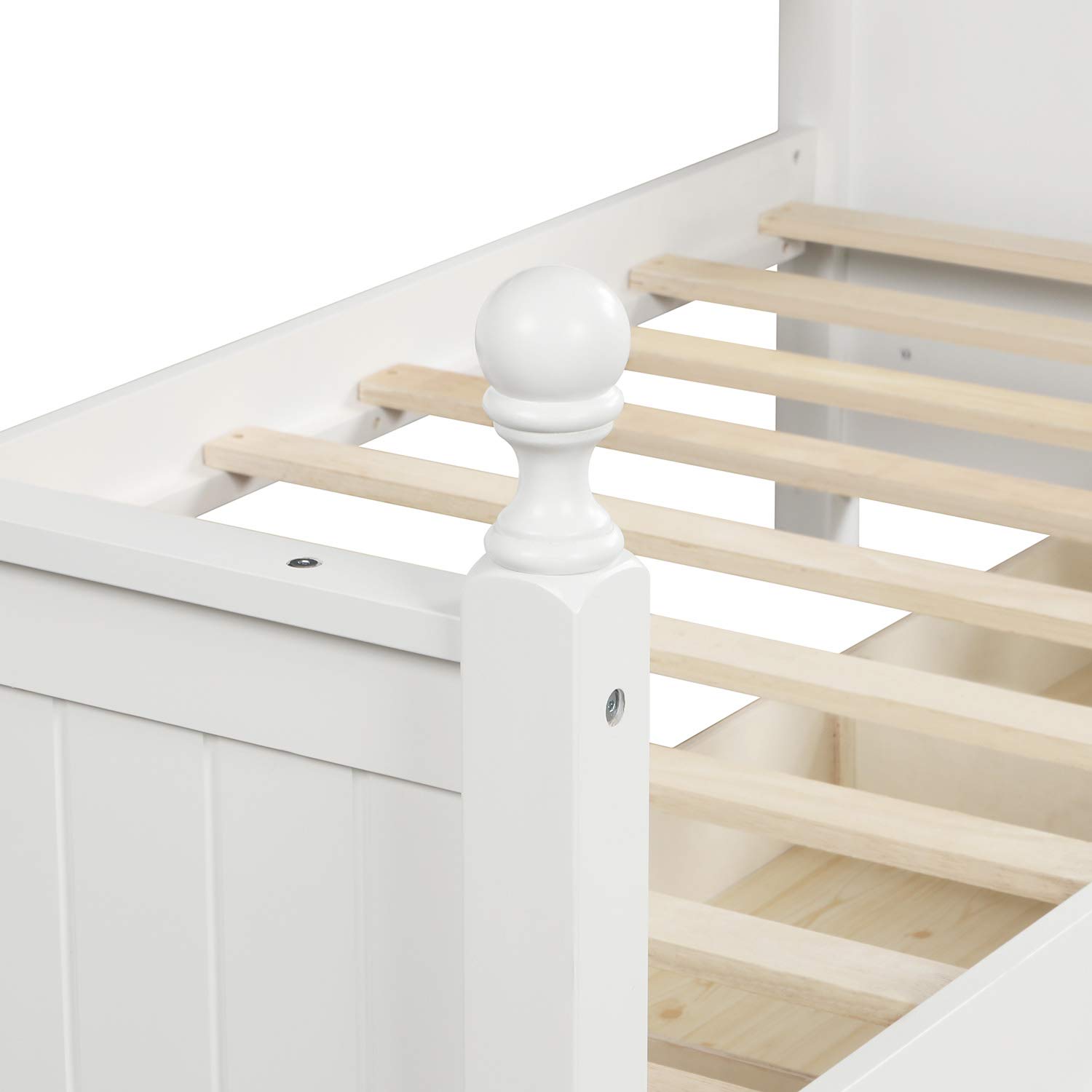 Harper & Bright Designs Twin Daybed with Storage Drawers - Wooden Twin Bed Frame with 3 Drawers, Convertible Sofa Bed for Small Spaces - No Box Spring Needed (White) | Perfect for Guest Room, Dorm, Kids Room & Studio Apartments