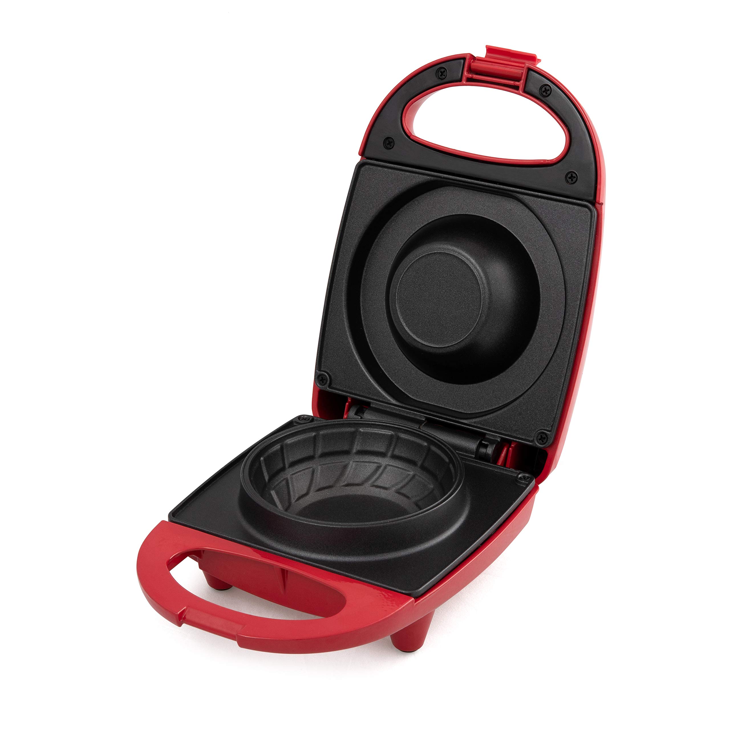 Salton WM1907 Red Bowl Waffle Maker - Perfect for Breakfast, Brunch & Family Gatherings