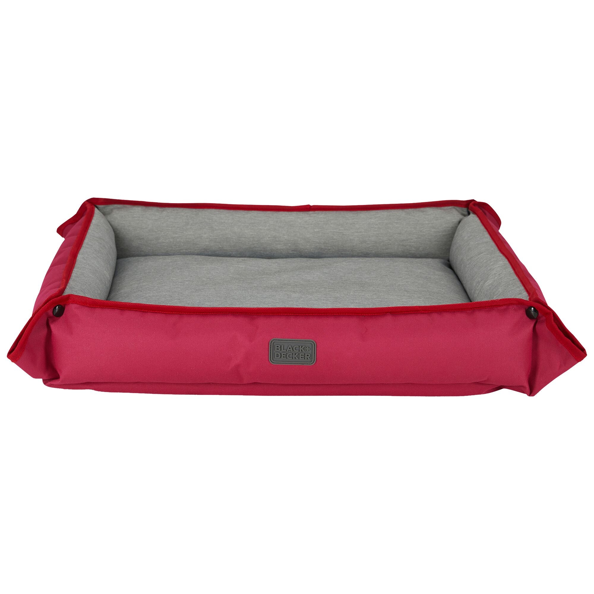 Premium 4-Way Pet Bed for Large Dogs - 28x24x3 Inches, Soft & Durable Red Dog Bed - Perfect for Home, Kennel, or Travel Use