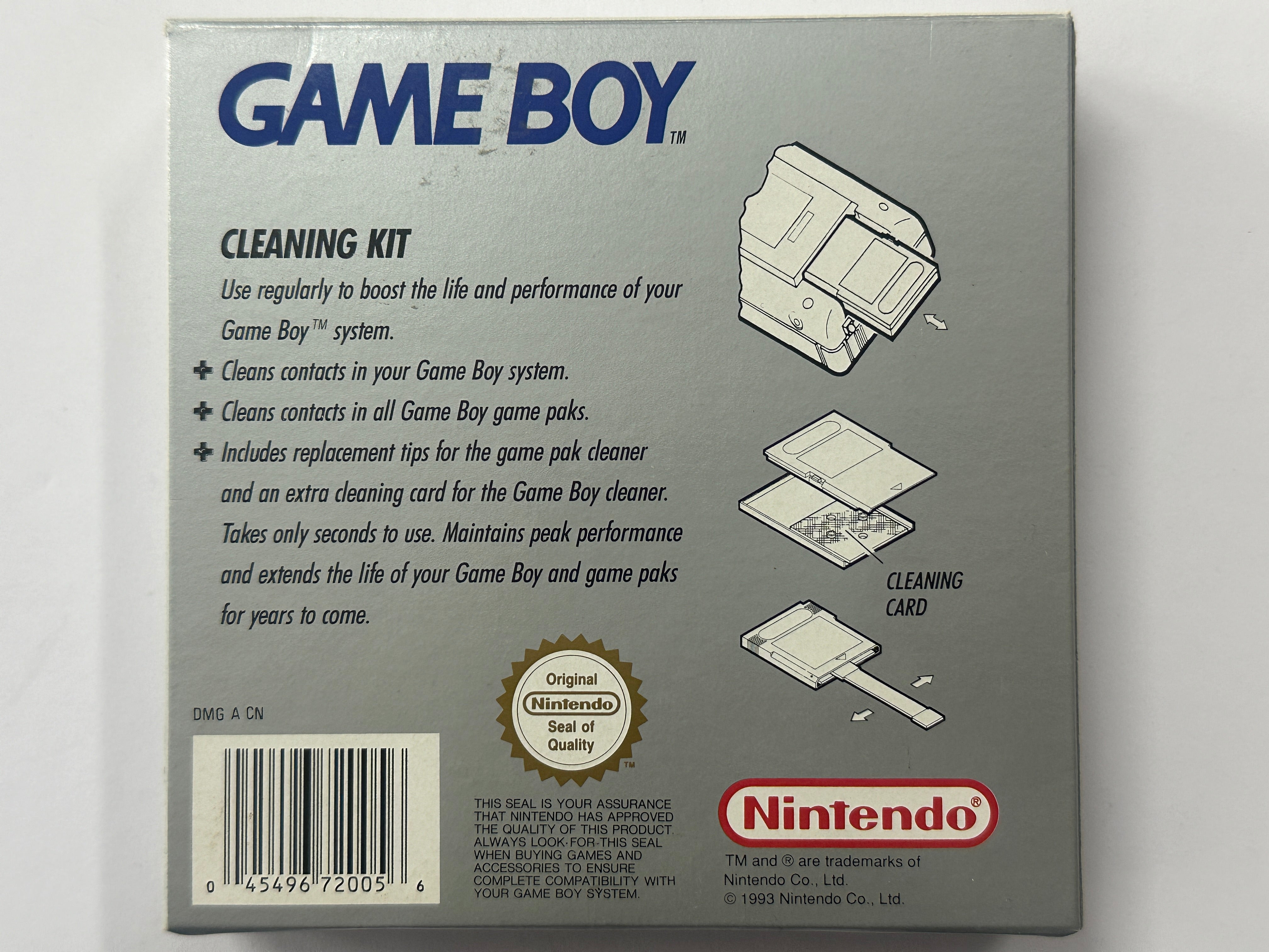 Original Nintendo Gameboy Cleaning Kit - Complete Set in Original Box - Perfect for Gameboy Console Maintenance & Restoration