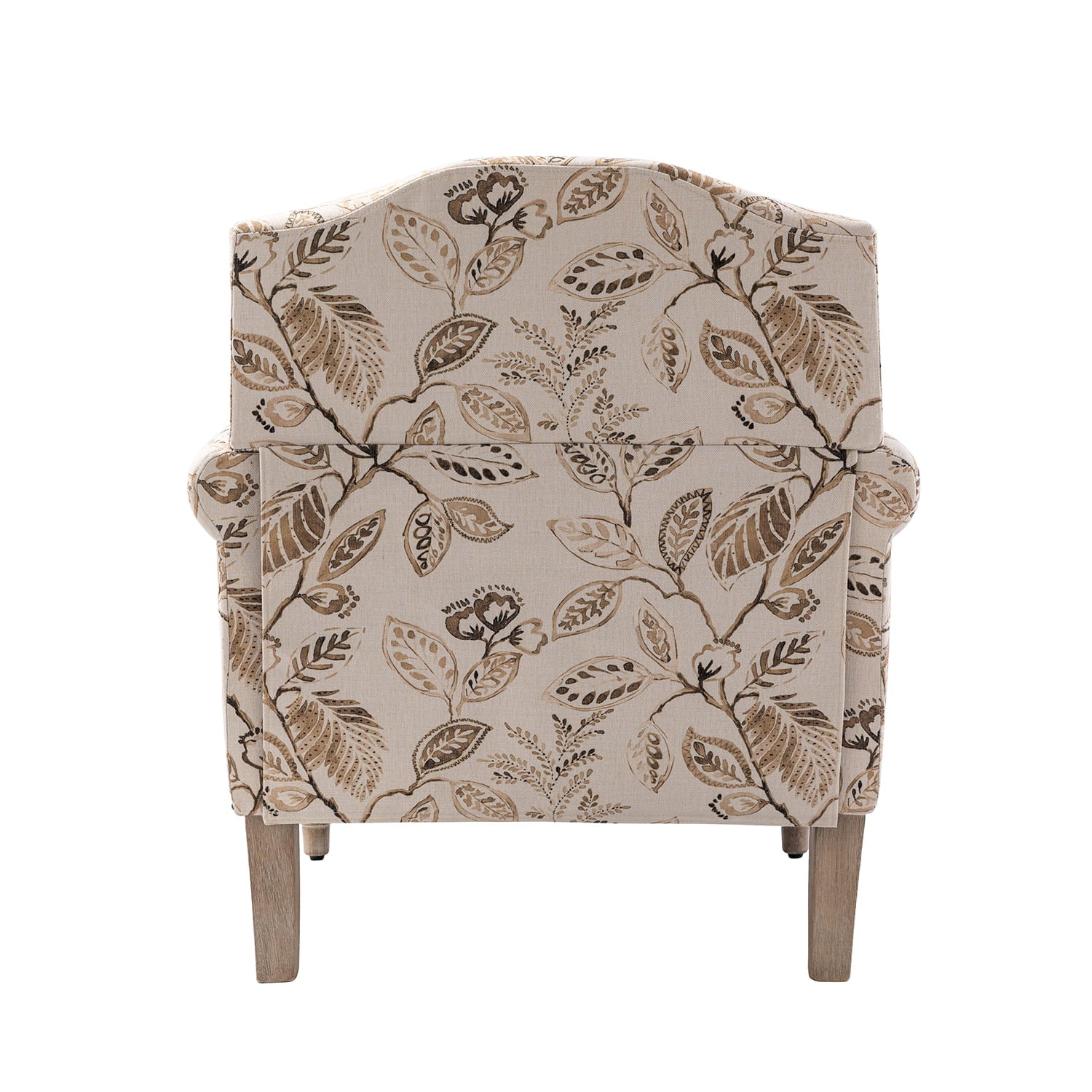 Raphael Farmhouse Armchair with Wooden Legs - Sturdy Frame Accent Chair for Living Room, Bedroom & Office (Multiple Styles Available)