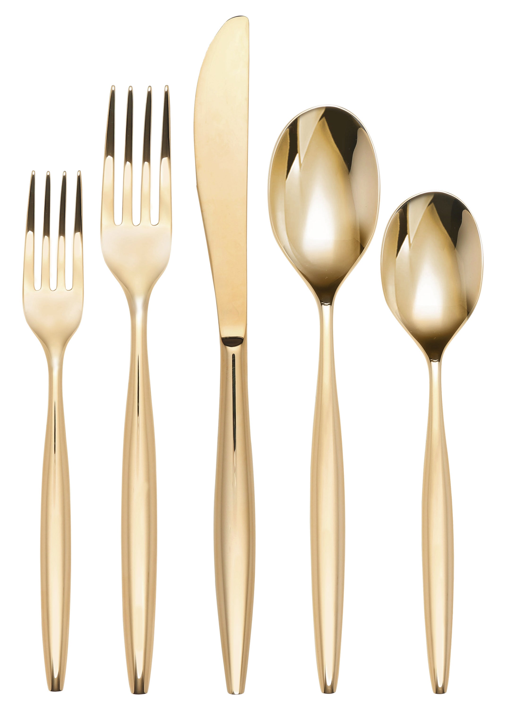 Braga Gold Mirror 20-Piece Flatware Set - Elegant Stainless Steel Cutlery for Dining, Wedding & Home Decor - Perfect for Dinner Parties, Gifts & Luxury Table Settings