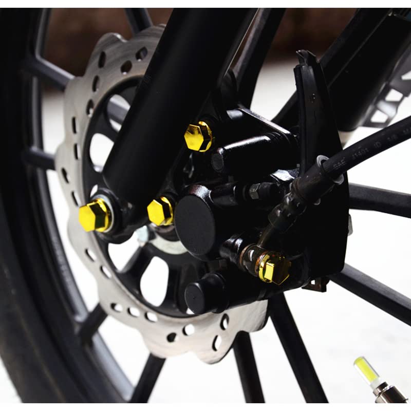 Qiilu 30Pcs Motorcycle Screw Nuts & Bolt Covers - Bike Decoration for Harley, Honda, Yamaha