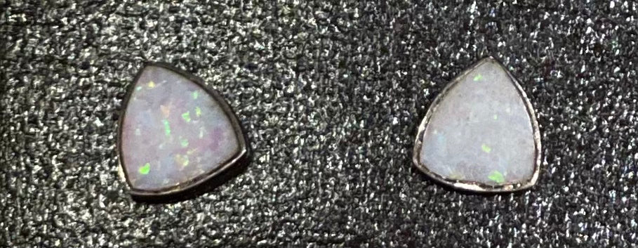 Opalite Stud Earrings for Women – Natural Stone Jewelry, Hypoallergenic & Lightweight – Perfect for Everyday Wear, Gifts & Special Occasions
