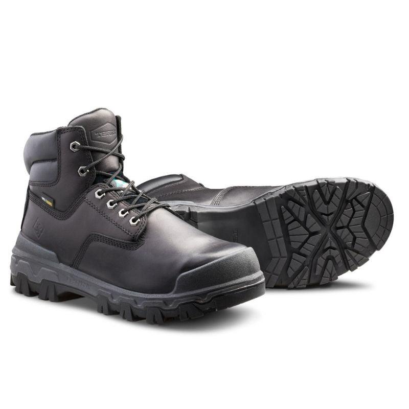 Terra Sentry 2020 Men's 6 Composite Toe Work Boots with Internal METGUARD Safety Toe - TR0A4NRWBLK Black | Heavy Duty Construction Work, Warehouse & Industrial Safety Shoes