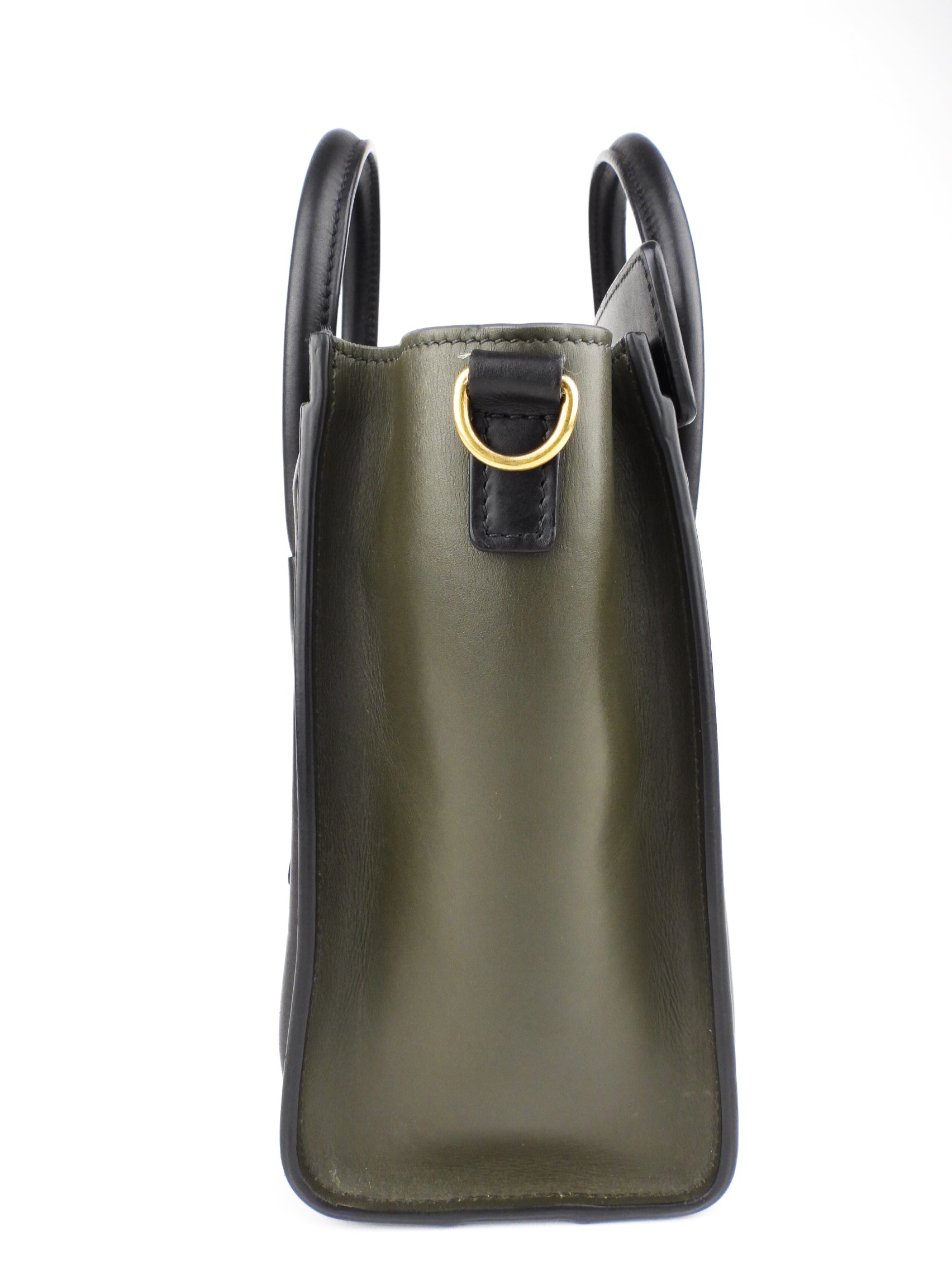 Celine Tri-Color Leather Nano Luggage Two-Way Handbag - Stylish Crossbody & Shoulder Bag for Women | Perfect for Work, Travel & Everyday Use
