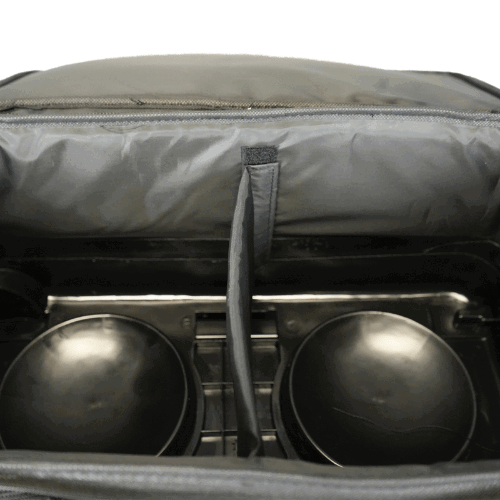 ELITE Basic Double Roller Black/Yellow Bowling Bag - Durable Travel Bowling Case for League & Tournament Players - Perfect for Bowling Alley, Sports Gym & Travel