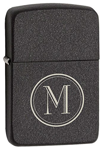Zippo 1941 Replica Black Crackle Windproof Lighter - Free Initial Laser Engraving | Vintage Style Collectible for Outdoor Camping, Hiking & Everyday Carry (EDC)
