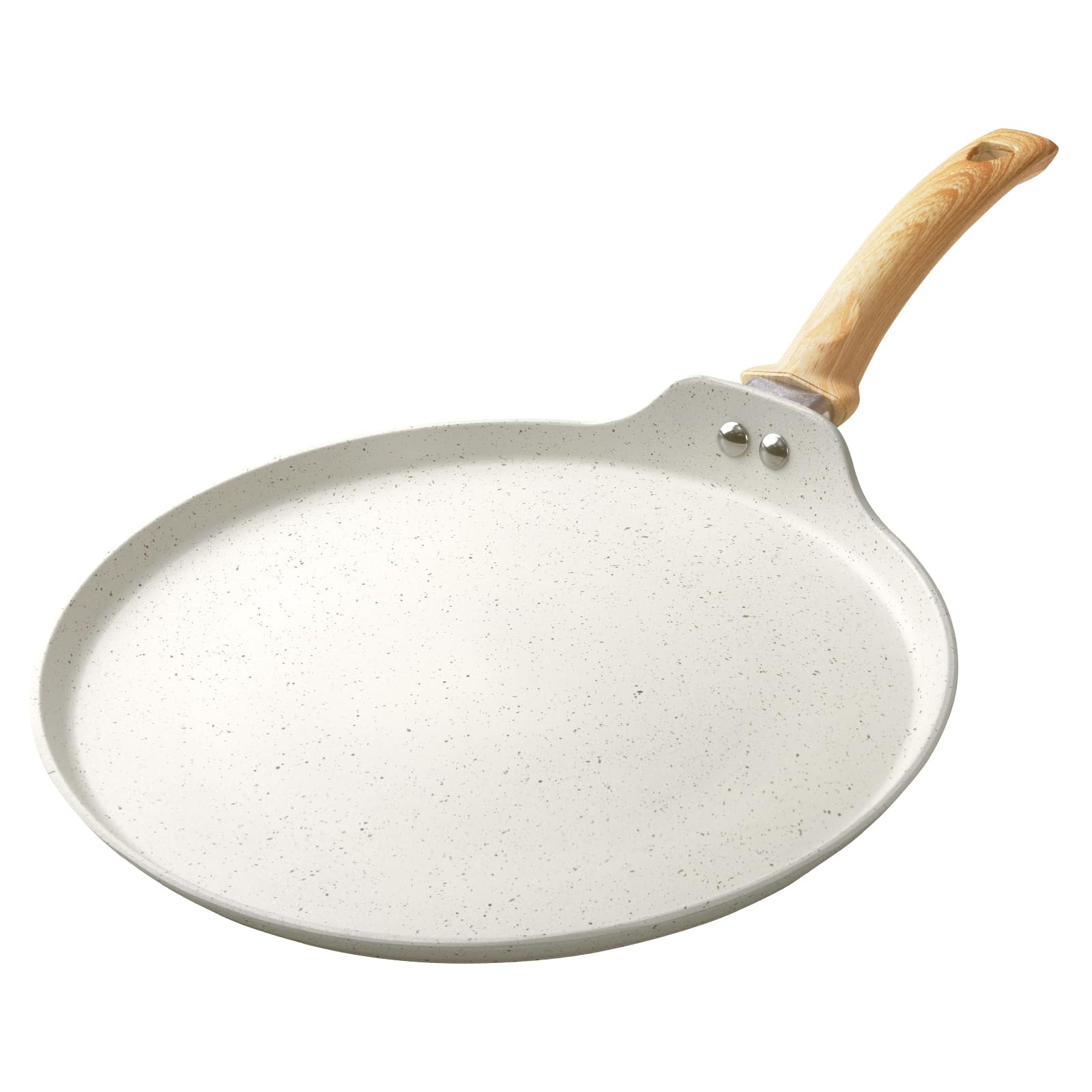**10 Inch Nonstick Crepe Pan - Granite Coated Flat Skillet for Dosa, Tawa, Tortilla & Pancakes | Induction Compatible, PFOA Free, Stay-Cool Handle | Perfect for Roti, Chapatis & Breakfast Cooking**