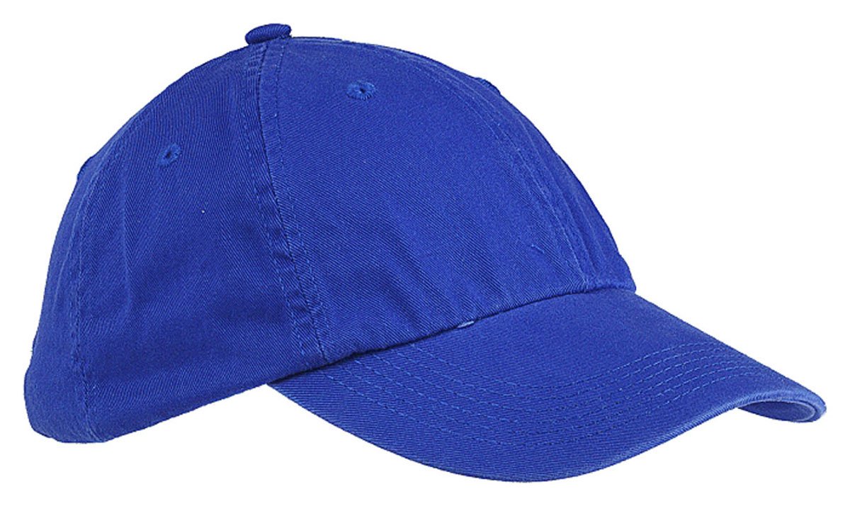 Youth 6-Panel Washed Twill Low-Profile Cap - Royal Blue, One Size, Perfect for School, Sports, and Outdoor Adventures