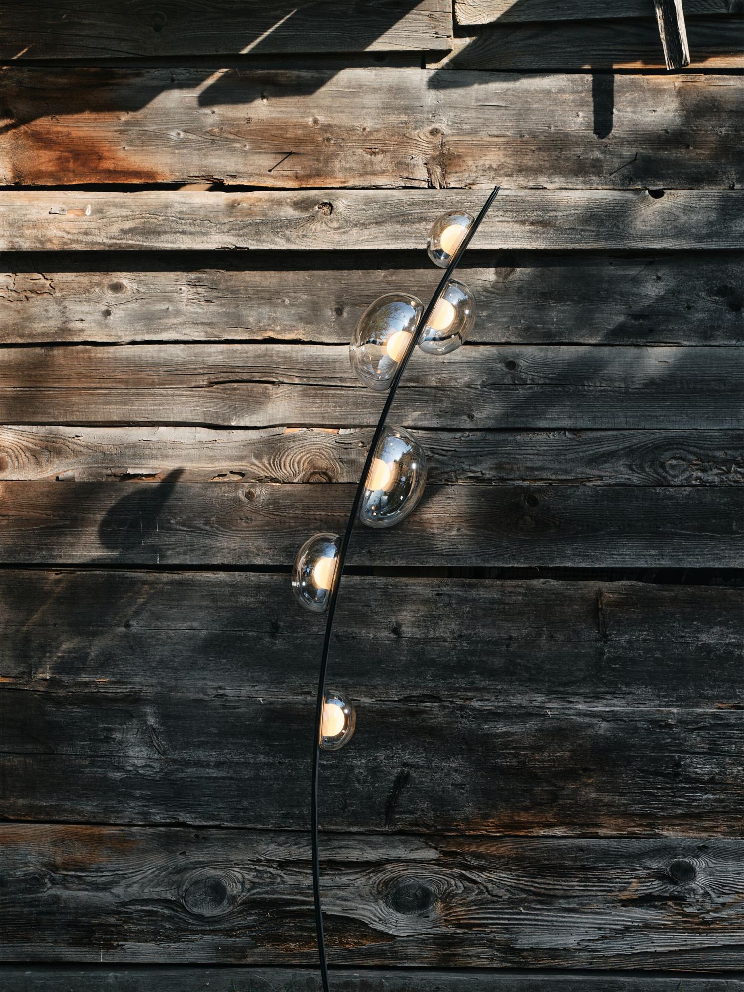 Modern Bubble Glass Floor Lamp - Elegant LED Standing Light for Living Room, Bedroom & Office - Perfect for Ambient Lighting & Home Decor