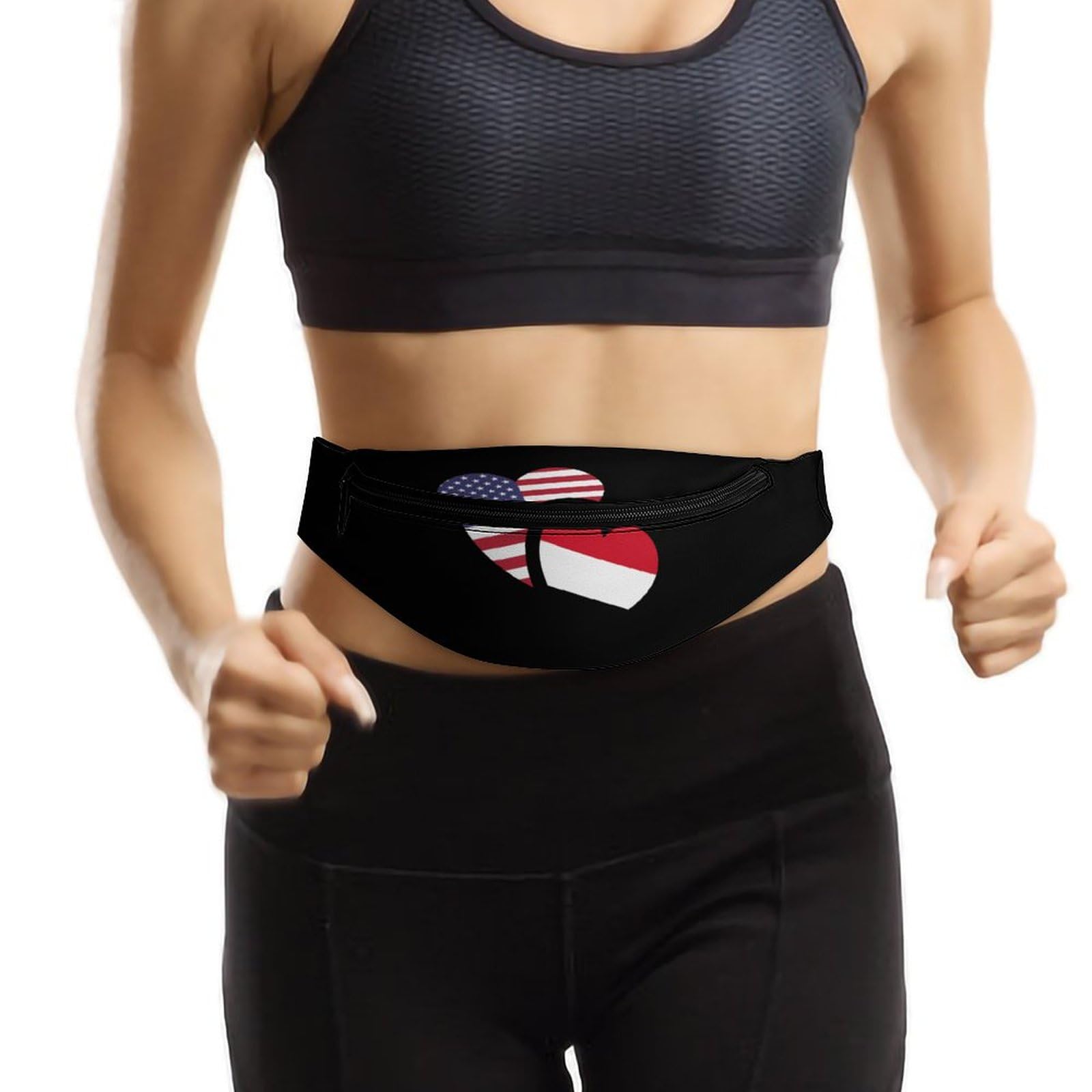 Yemen US Flag Belt Bag - Adjustable Waist Pouch & Crossbody Bag for Women & Men - Perfect for Travel, Hiking, Concerts & Outdoor Activities