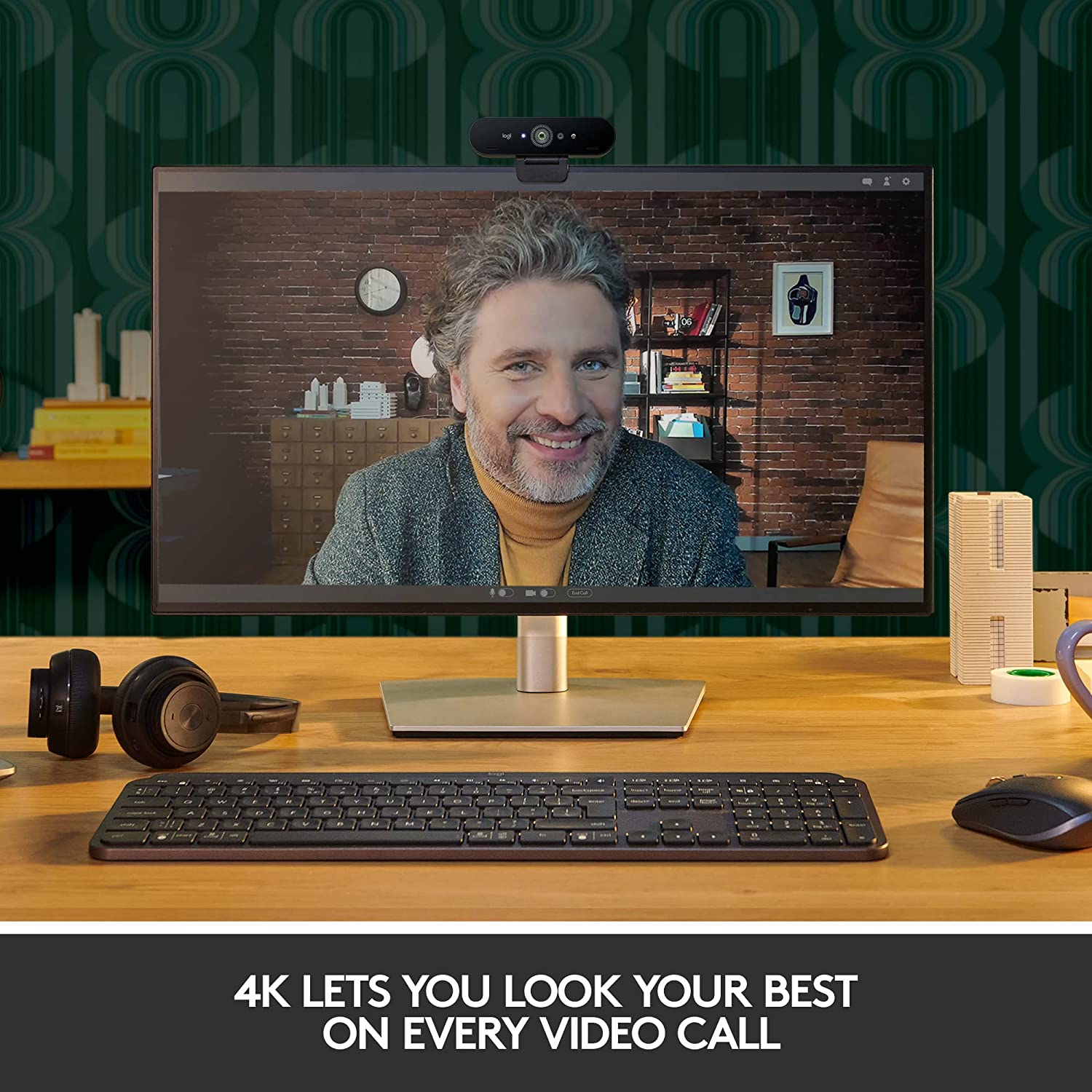 Logitech Brio 4K Ultra HD Webcam with HDR & Noise Reduction - Premium Streaming Web Camera for Video Conferencing, Gaming & Content Creation (Ideal for Zoom, Teams, YouTube & Twitch)