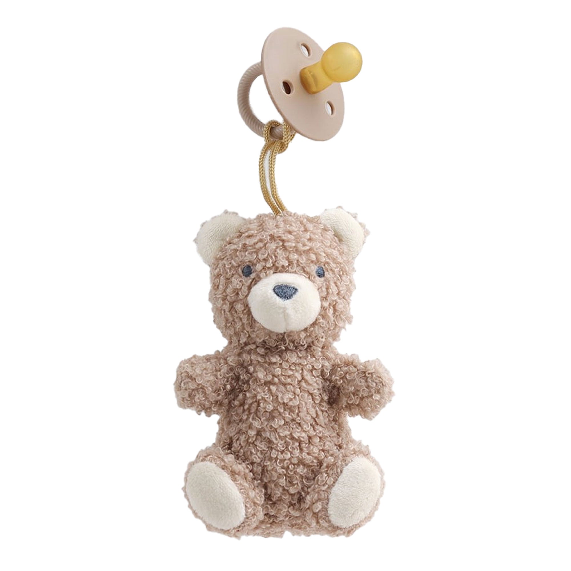 Bitzy Pal Natural Rubber Pacifier & Lovey - BPA-Free Baby Soother for Newborns & Infants - Perfect for Sleep, Travel & Comforting Fussy Babies