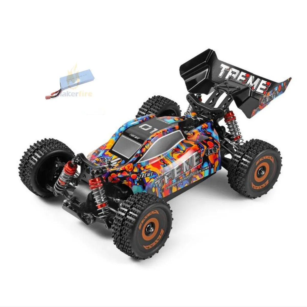 WLtoys 184016 75km/h High Speed Electric 4WD 2.4G Brushless RC Racing Car - Off Road Drifting Remote Control Vehicle for Adults & Kids | Ideal for Backyard Racing, Trail Adventures & RC Car Competitions