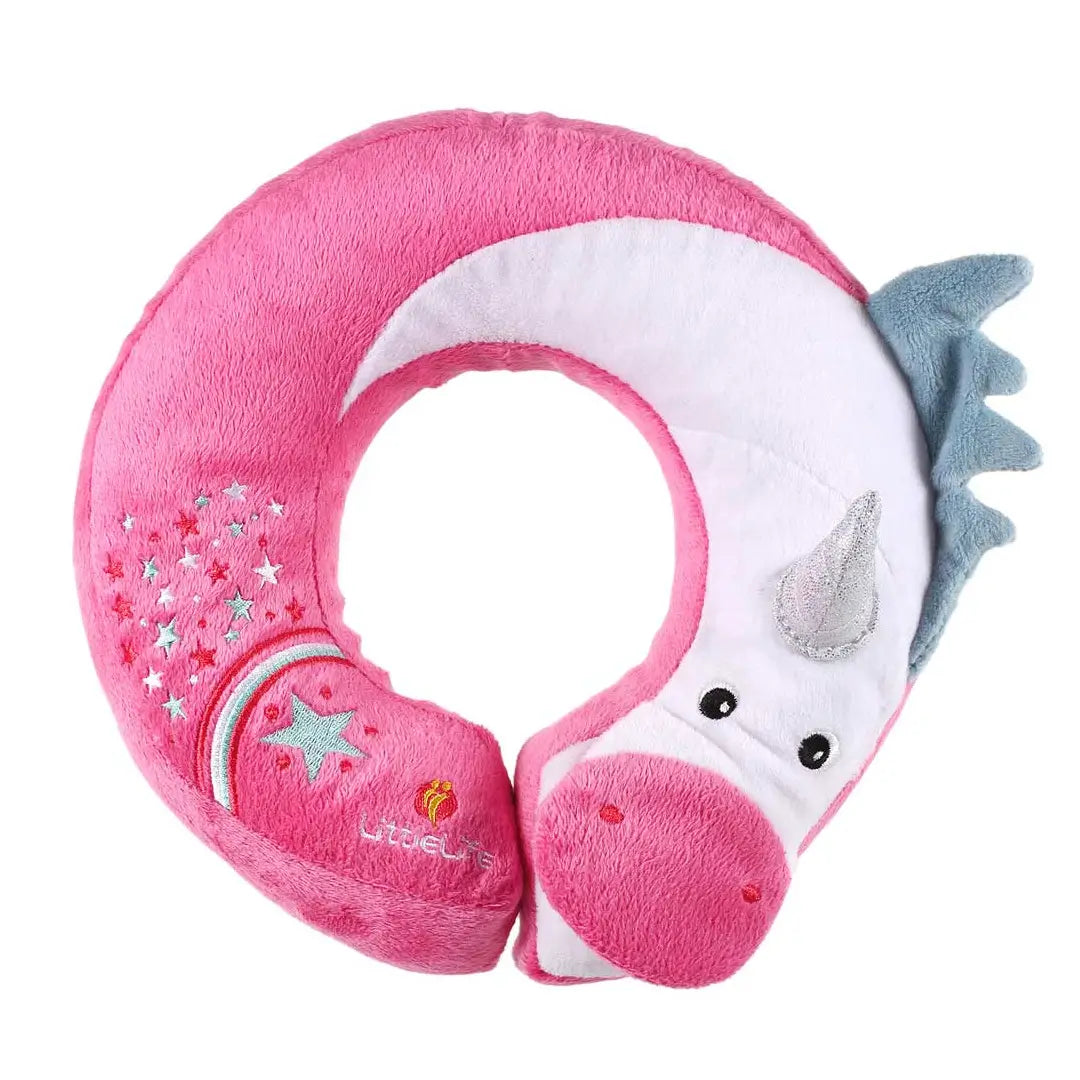 LittleLife Kids Travel Pillow - Soft & Supportive Neck Pillow for Airplane, Car & Stroller - Perfect for Toddlers & Children on Long Trips