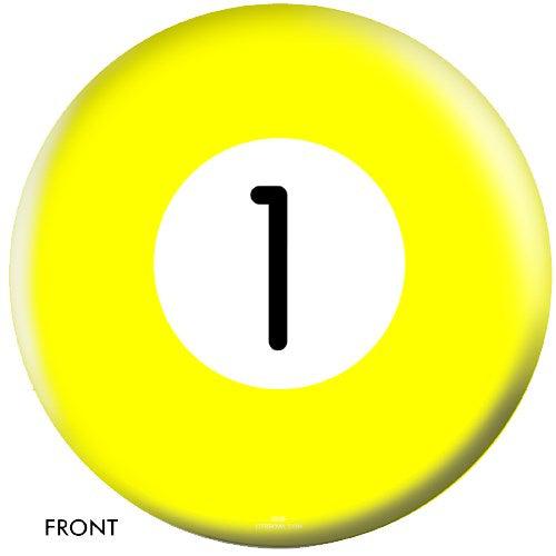 OnTheBallBowling Billiards Bowling Ball - Professional Yellow 1 Ball for Bowling & Billiards - Perfect for League Play, Practice & Home Entertainment