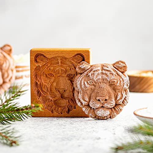 Tiger head 10X10CM