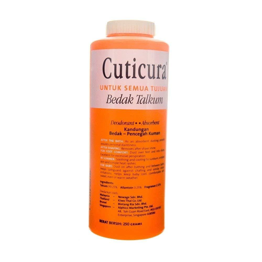 Premium Talcum Powder from Malaysia - 250g | Natural & Gentle Body Powder for Men & Women | Ideal for Daily Use, Post-Workout Freshness & Baby Care
