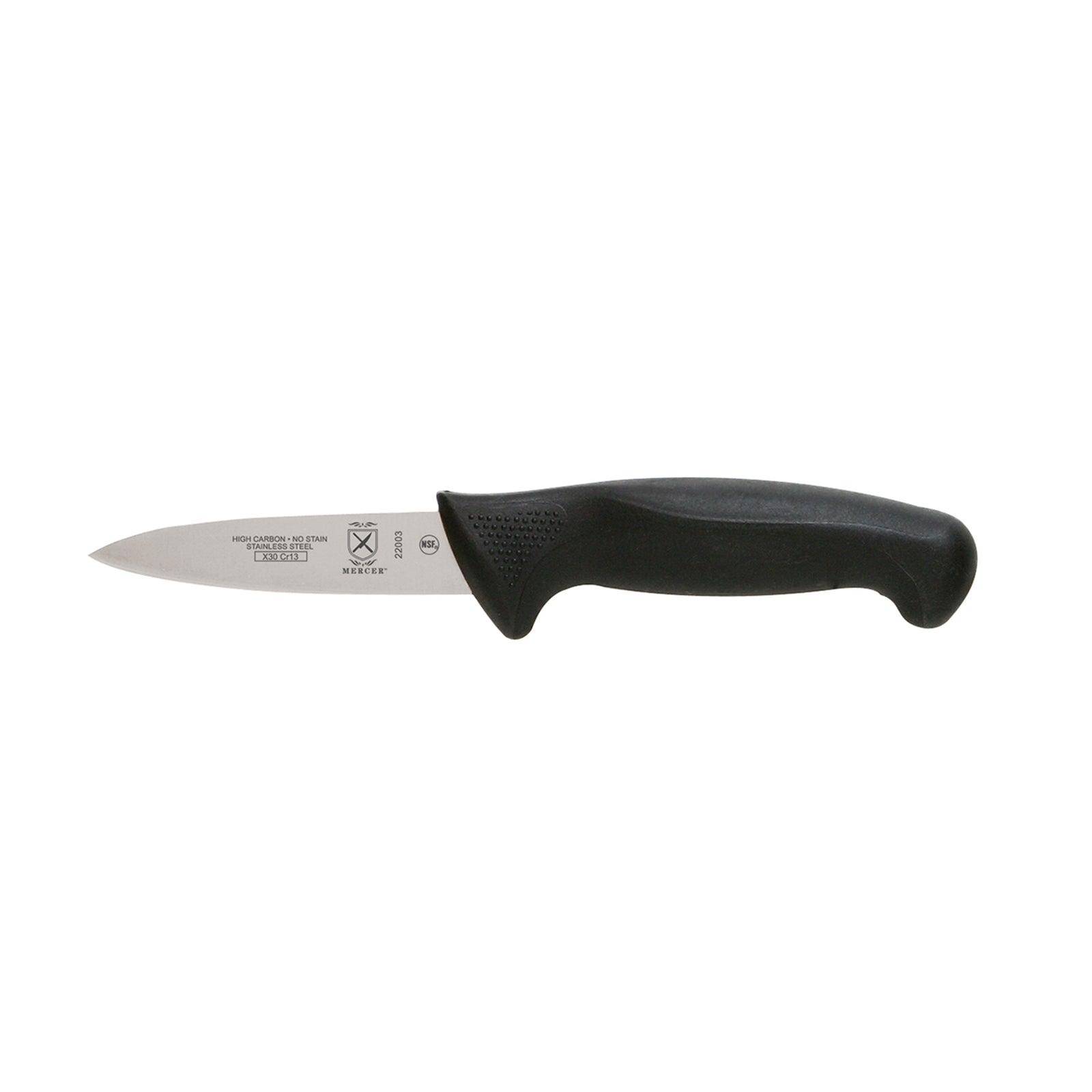 Mercer Culinary Millennia 3.5 Inch Paring Knife - Black Handle - Premium Kitchen Knife for Peeling, Slicing & Precision Cutting - Perfect for Fruits, Vegetables & Small Food Prep