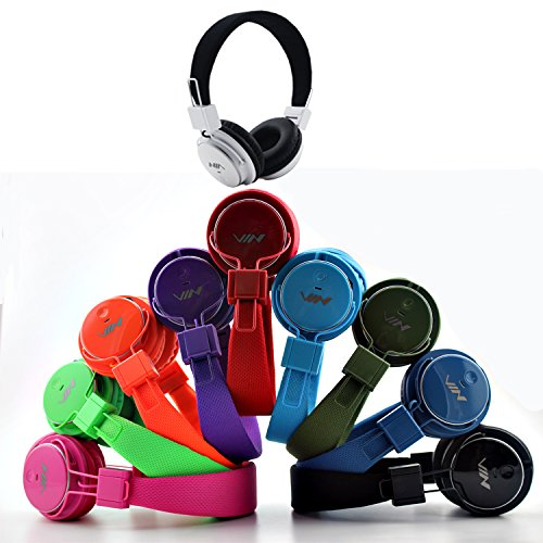 Ameego Foldable Bluetooth Headphones with Mic, Micro SD/TF Card Slot, FM Radio & 3.5mm AUX - Wireless/Wired Stereo Headset with Volume Control & APP for Smartphone, Tablet, PC, Laptop, Gaming (Red) - Perfect for Commuting, Workouts & Home Entertainment