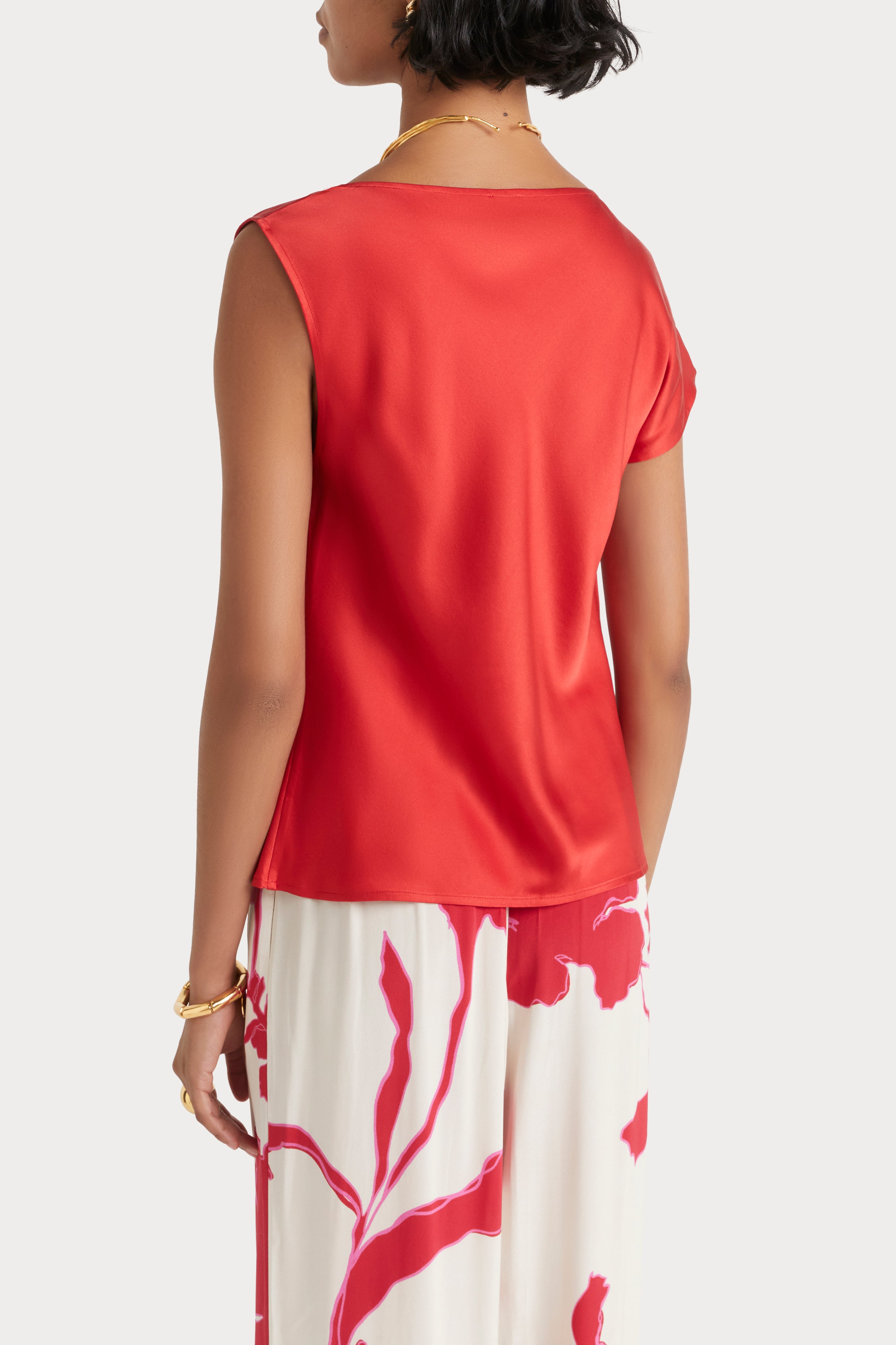 Husk Emilie Top for Women - Stylish Red Blouse for Casual & Office Wear | Perfect for Everyday Outfits & Professional Looks