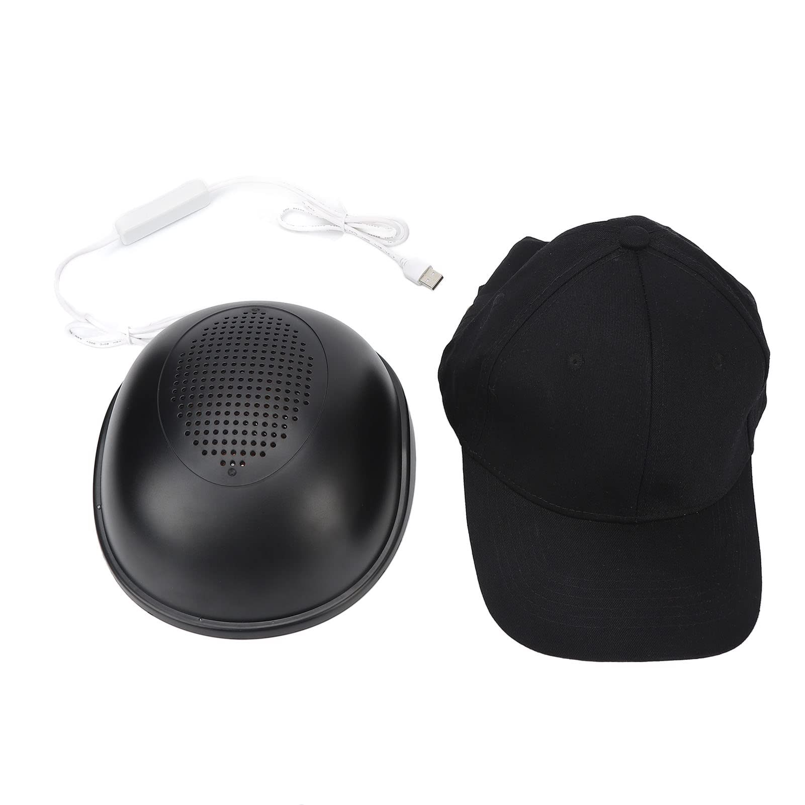 LED Hair Growth Hat with Red & Blue Light Therapy - Stimulates Circulation & Promotes Hair Regrowth for Thinning Hair (Black) | Ideal for Home Use & Salon Treatments